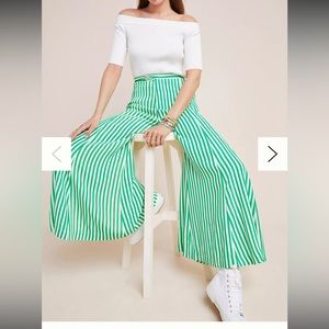 Anthropologie Mackenzie Striped Wide-Leg Pants NWT  ~ Size 8